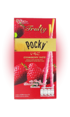 Бисквитные палочки Pocky покрытые клубничным кремом 35 гр